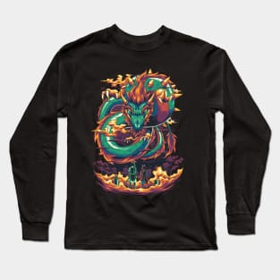 dragon vs samurai Long Sleeve T-Shirt